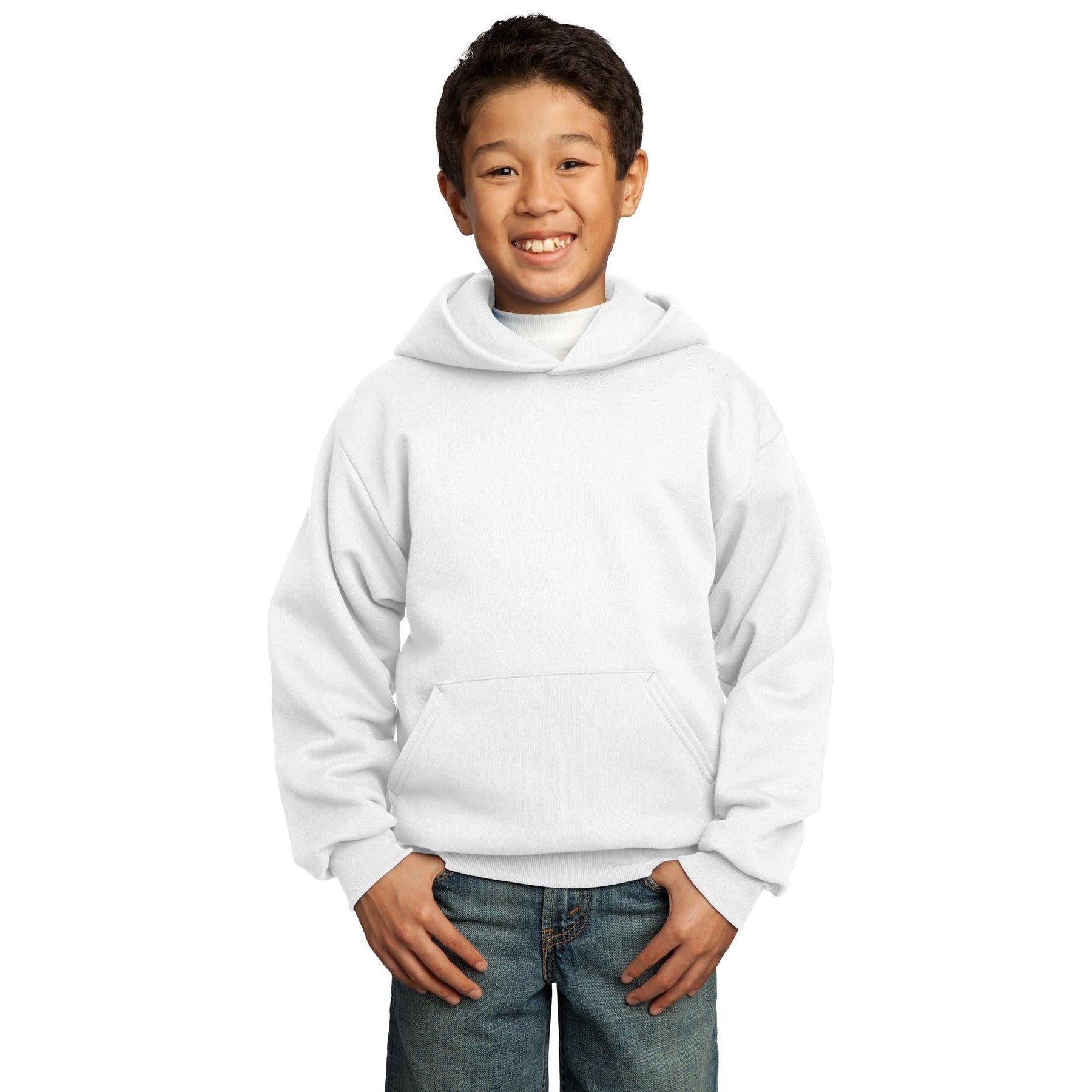 Port & Company-Port & Company® - Youth Core Fleece Pullover Hooded Sweatshirt. PC90YH-MedTech-30